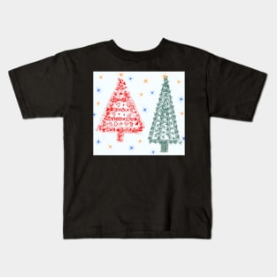 FESTIVE TREES Kids T-Shirt